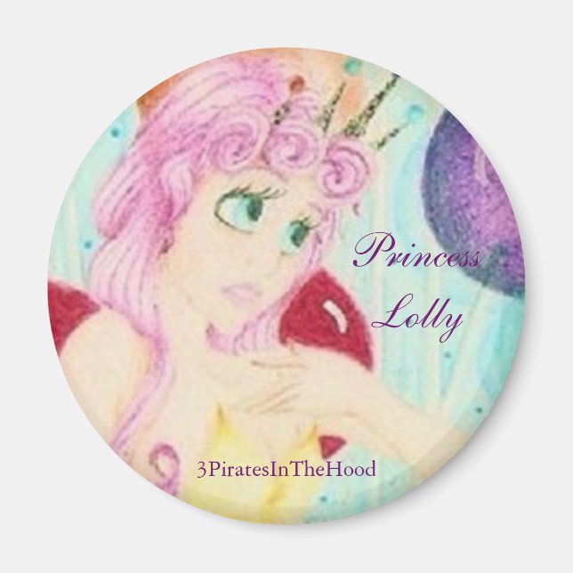 Princess Lolly Magnet (Front)