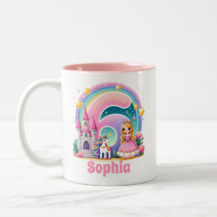 Princess name Enchanted Kingdom Two-Tone Coffee Mug