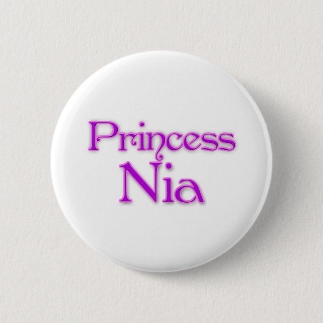 Princess Nia 6 Cm Round Badge (Front)