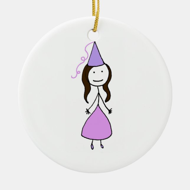Princess Ninja! Ceramic Tree Decoration (Front)
