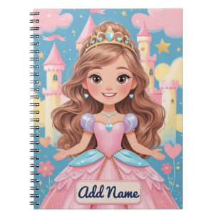 Princess Notebook – Editable Name