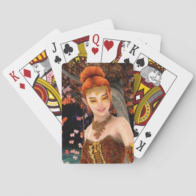 Princess of Autumn Playing Cards (Back)
