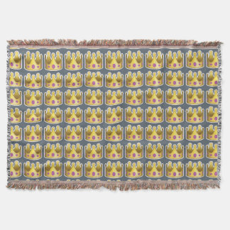 Princess of emoji against the cold throw blanket