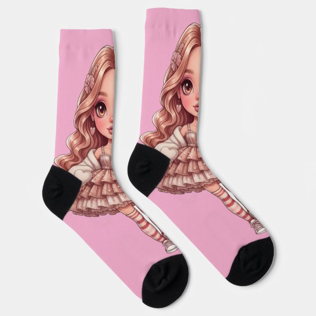 princess of hearts dall socks (Right)