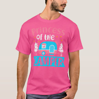 Princess Of The Camper Outdoor Camping Adventurer  T-Shirt
