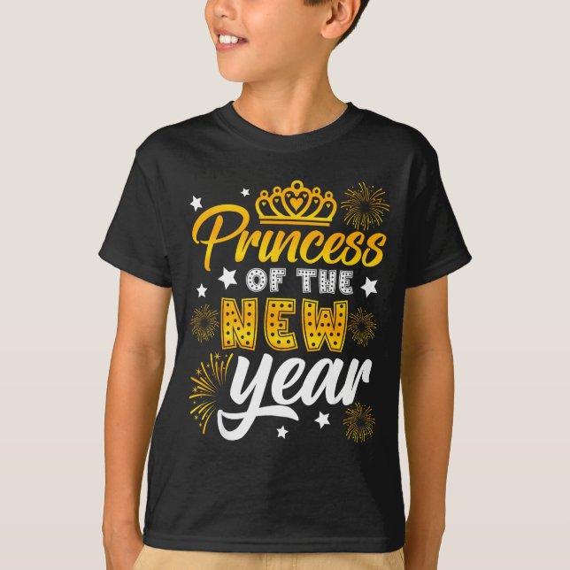 Princess Of The New Year 2026 New Years Eve Firewo T-Shirt (Front)