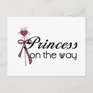 Princess on the Way - Customised Postcard