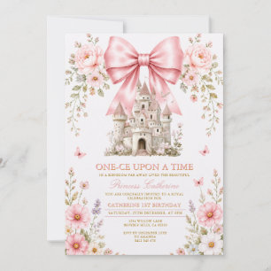 Princess Onece Upon a Time First Birthday Invitation
