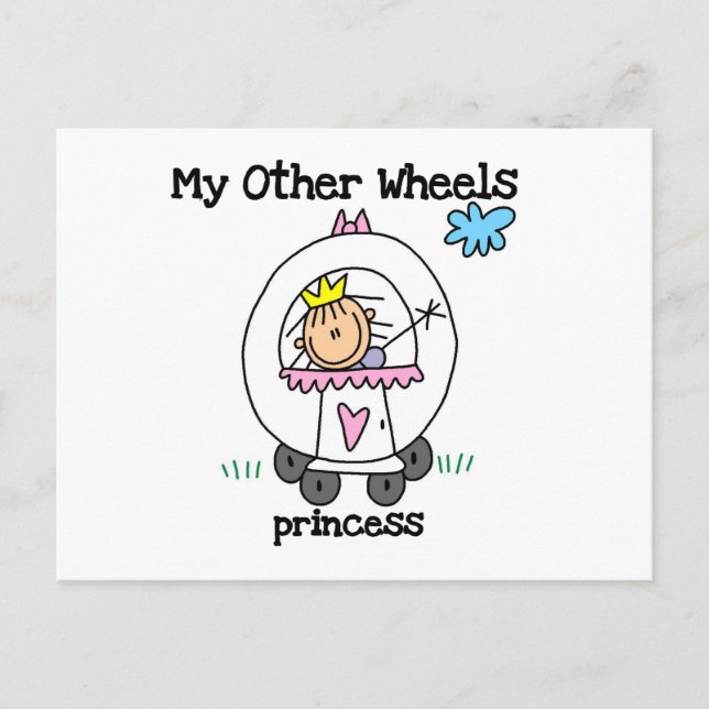 Princess Other Wheels Postcard (Front)