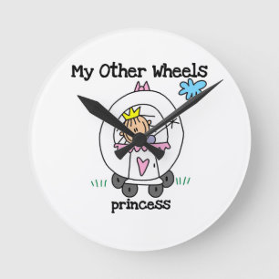 Princess Other Wheels Round Clock