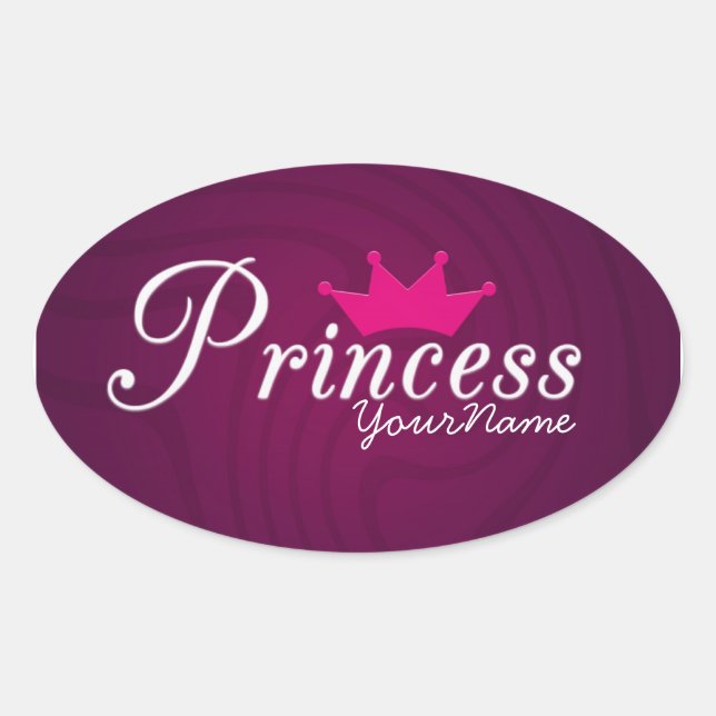 Princess Oval Stickers (Front)