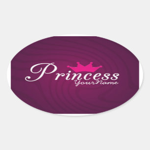 Princess Oval Stickers