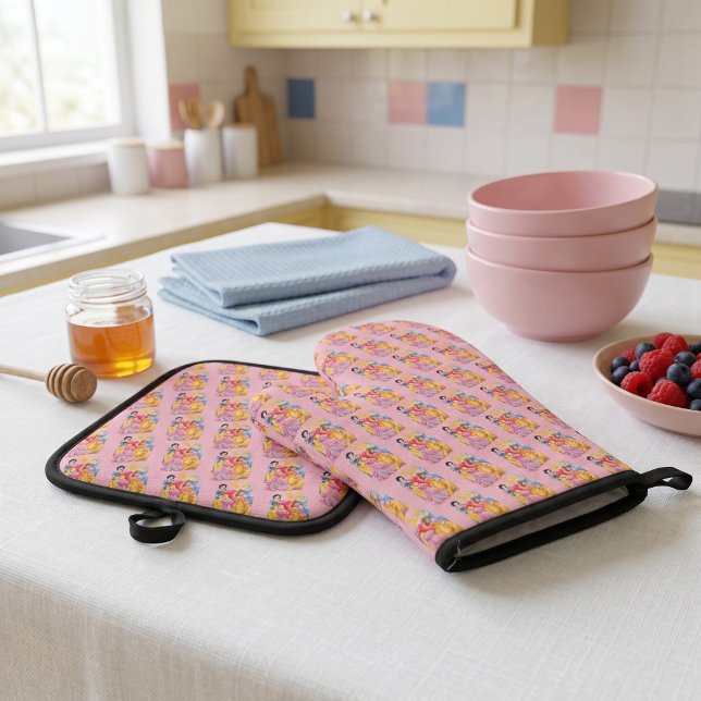 Princess Oven Mitt & Pot Holder Set (Creator Uploaded)