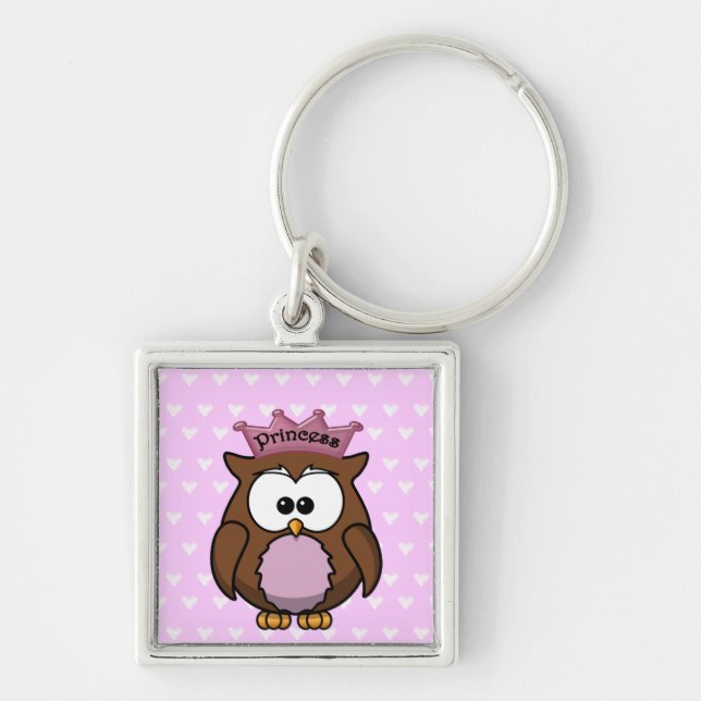 princess owl key ring (Front)