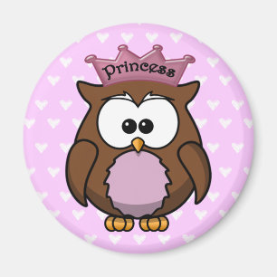 princess owl magnet