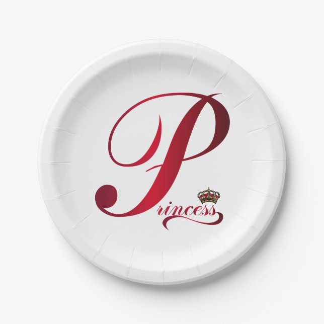 Princess Paper Plate (Front)