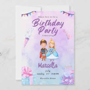 Princess Paradise A Colourful Celebration of Royal Invitation