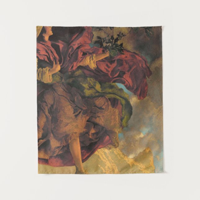 Princess Parizade Bringing Home Maxfield Parrish Tapestry (Front)