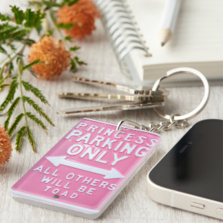 Princess parking only key ring