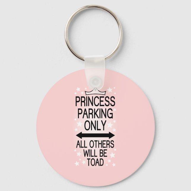 Princess Parking Only Key Ring (Front)