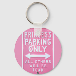 Princess parking only  key ring