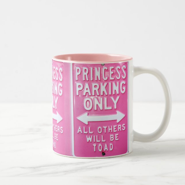 Princess parking Two-Tone coffee mug (Right)