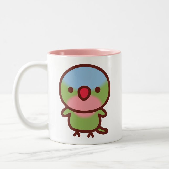 Princess Parrot Two-Tone Coffee Mug (Left)