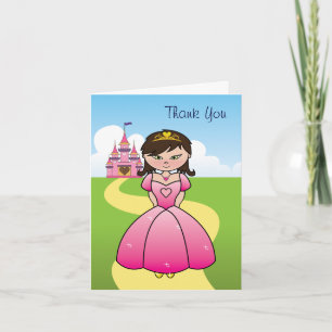 Princess Party Thank You Card