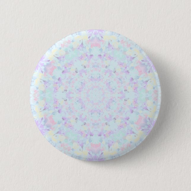 Princess Pastel Mandala 6 Cm Round Badge (Front)