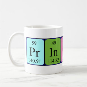 Princess periodic table name mug