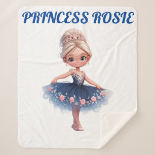 "PRINCESS" PERSONALIZED SHERPA BLANKET