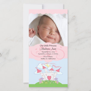 Princess PHOTO Birth Announcement