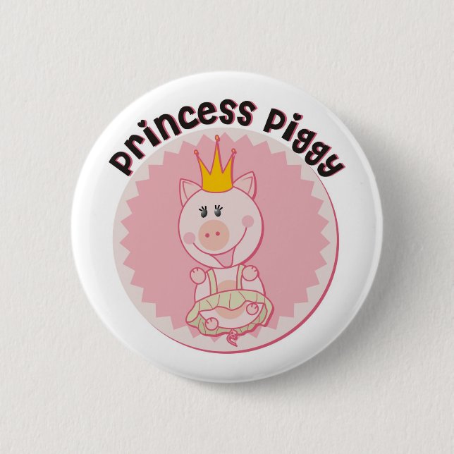 Princess_Piggy 6 Cm Round Badge (Front)