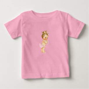 Princess Pink & Gold  Baby T-Shirt