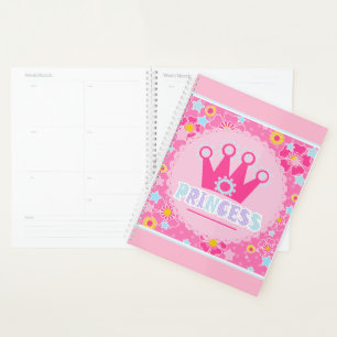 Princess, pink planner