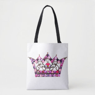 “Princess” Pink Tiara Tote Bag