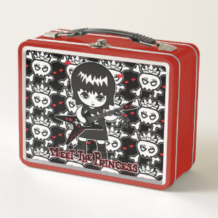 Princess playing FlyingX ver2 MIX SKULL logo Metal Lunch Box