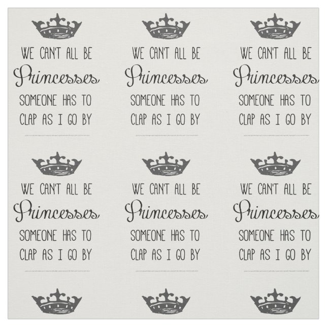Princess Quote Fabric (Swatch)