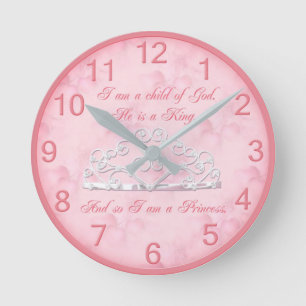 Princess Religious Wall Clock