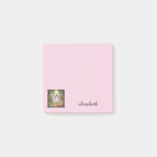 Princess Riding on the Unicorn Personalise Post-it Notes