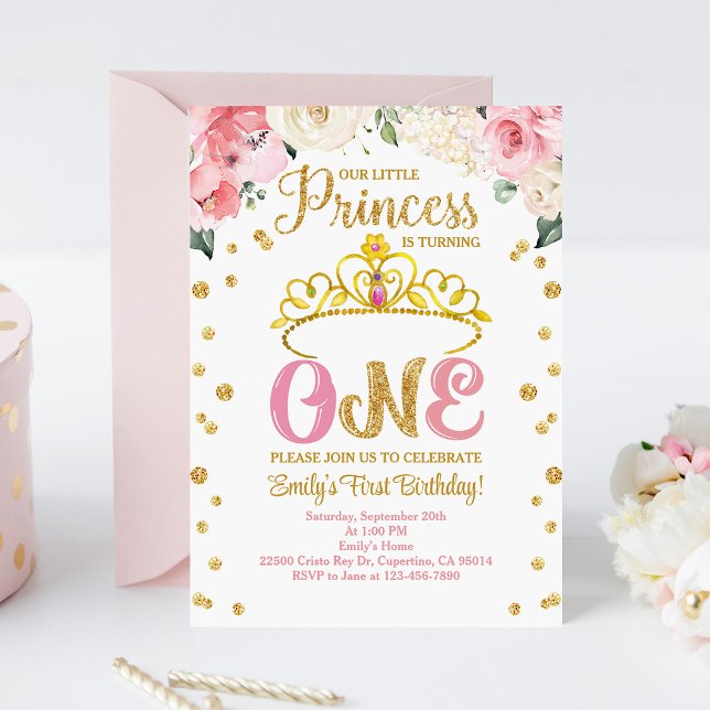 Princess Royal Crown Birthday Invitation (Creator Uploaded)