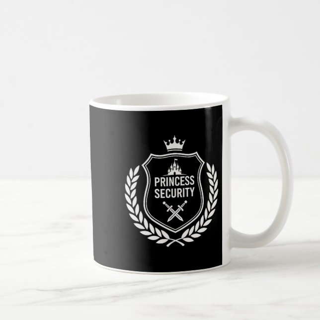 Princess security birthday dad brother castle coffee mug (Right)