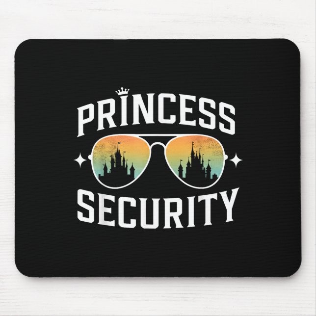Princess security birthday dad brother castle mouse pad (Front)