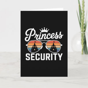 Princess Security Castle Sungles Funny Family Vaca Card