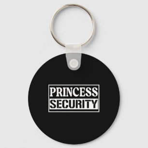 Princess Security Fun Birthday Halloween Party Des Key Ring