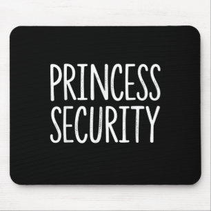 Princess Security Halloween Costume Dad Men Matchi Mouse Pad