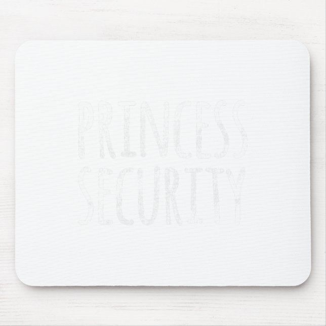 Princess Security Halloween Costume Dad Men Matchi Mouse Pad (Front)