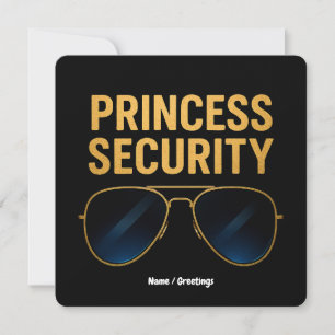 Princess Security Magical Halloween Birthday Party Invitation