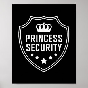 Princess Security Protection Birthday Family Match Poster