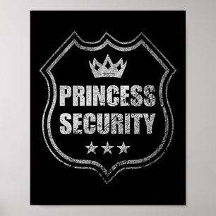 Princess Security Protection Birthday Party Matchi Poster